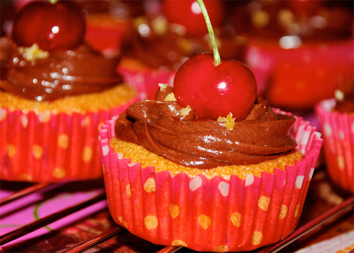 La recette des Cupcakes chocolat et cerise